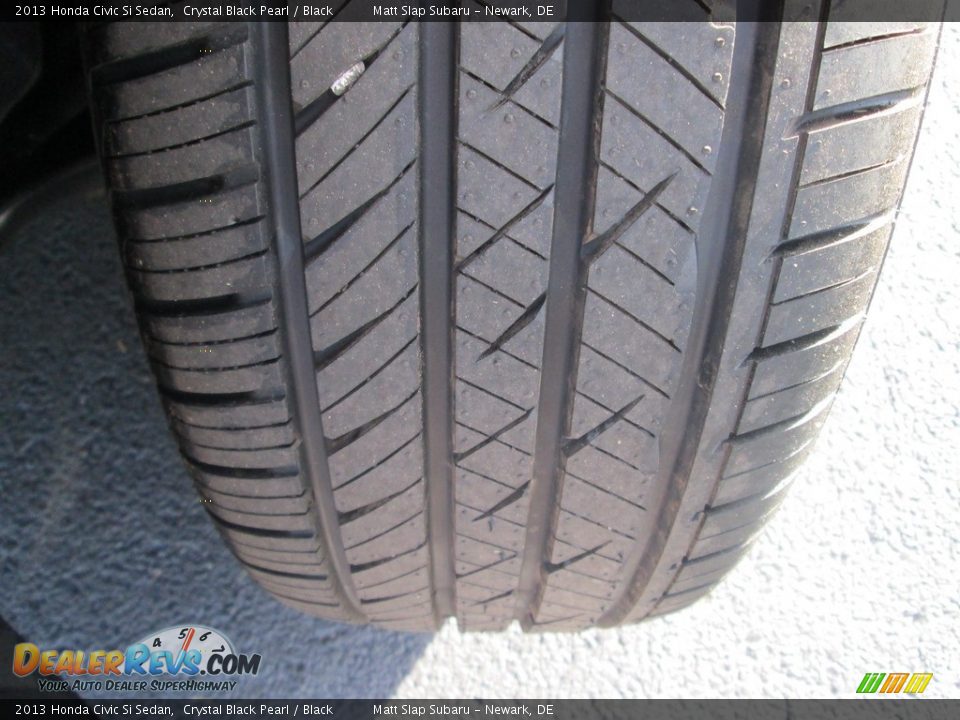 2013 Honda Civic Si Sedan Crystal Black Pearl / Black Photo #23