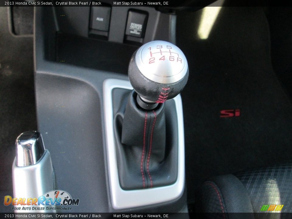 2013 Honda Civic Si Sedan Crystal Black Pearl / Black Photo #27