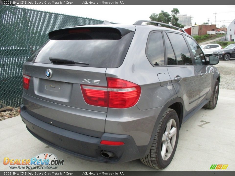 2008 BMW X5 3.0si Space Grey Metallic / Grey Photo #4