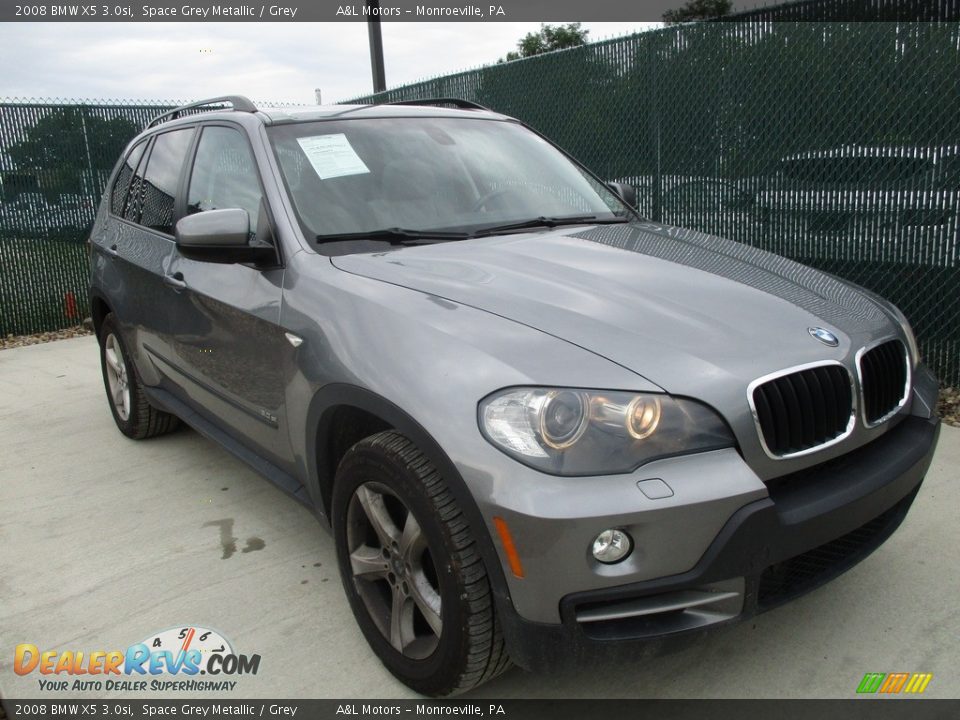 2008 BMW X5 3.0si Space Grey Metallic / Grey Photo #5