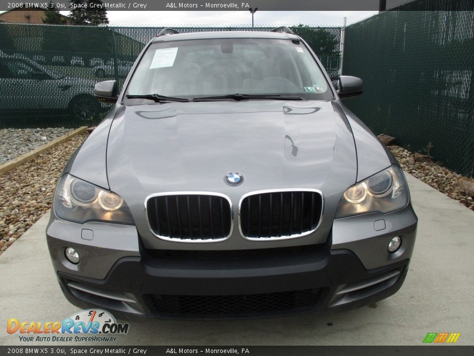 2008 BMW X5 3.0si Space Grey Metallic / Grey Photo #6