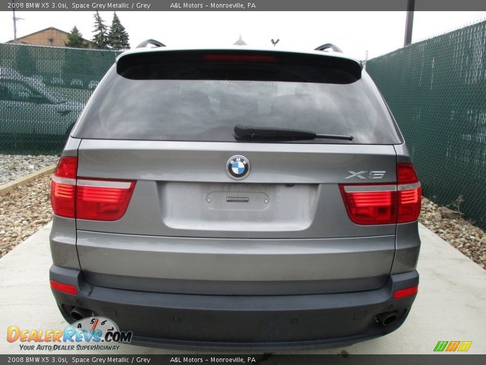 2008 BMW X5 3.0si Space Grey Metallic / Grey Photo #9