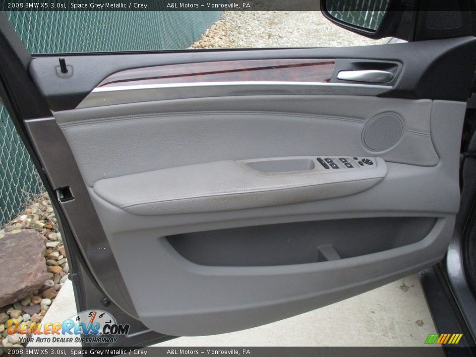 2008 BMW X5 3.0si Space Grey Metallic / Grey Photo #10