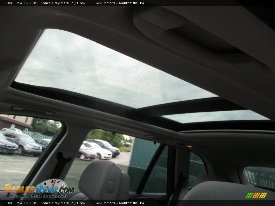 2008 BMW X5 3.0si Space Grey Metallic / Grey Photo #11