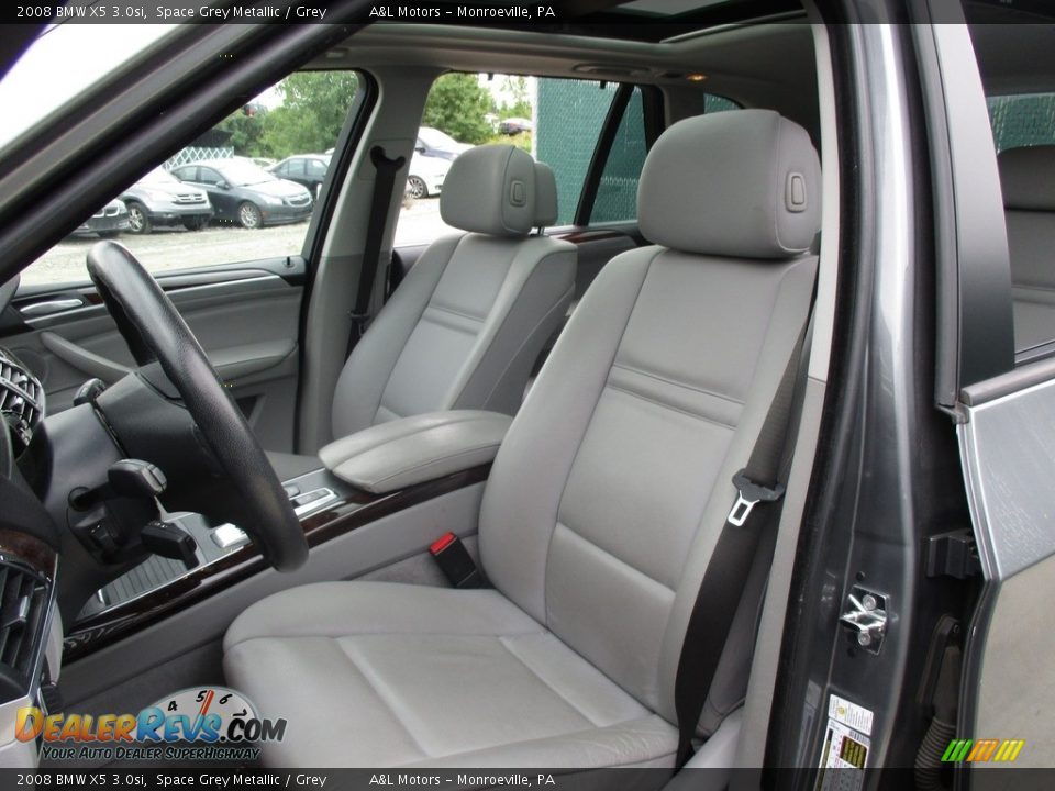 2008 BMW X5 3.0si Space Grey Metallic / Grey Photo #12