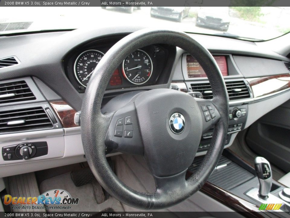 2008 BMW X5 3.0si Space Grey Metallic / Grey Photo #14