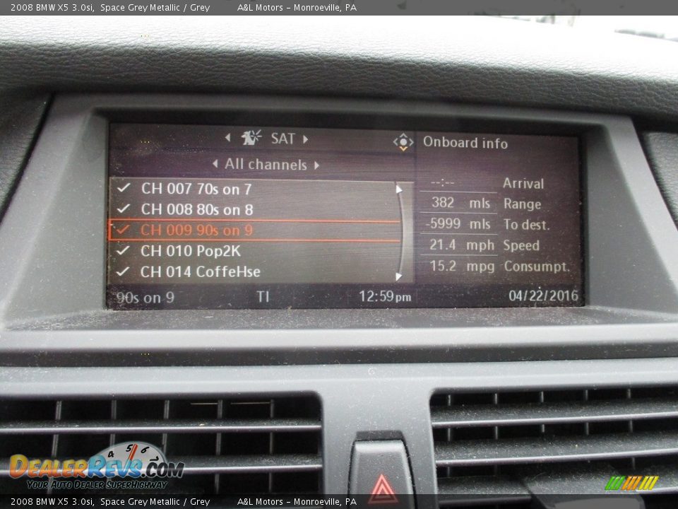 2008 BMW X5 3.0si Space Grey Metallic / Grey Photo #16