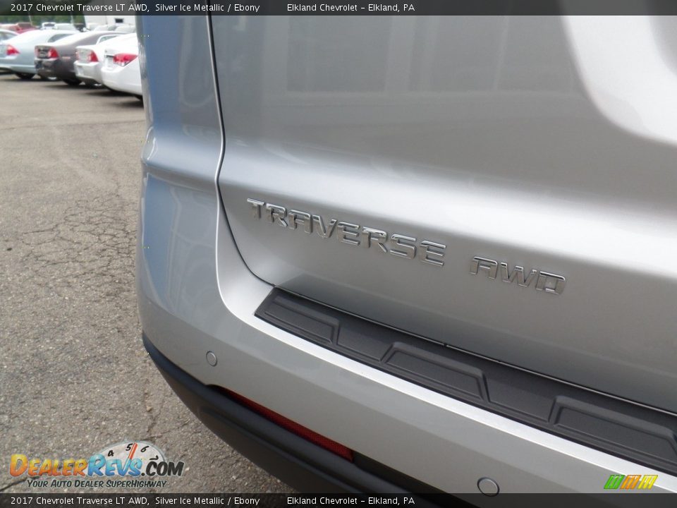 2017 Chevrolet Traverse LT AWD Silver Ice Metallic / Ebony Photo #10