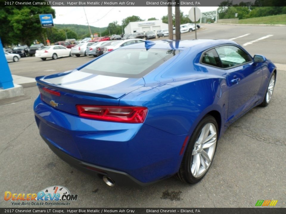 2017 Chevrolet Camaro LT Coupe Hyper Blue Metallic / Medium Ash Gray Photo #5