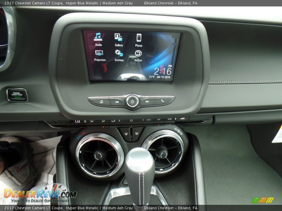 2017 Chevrolet Camaro LT Coupe Hyper Blue Metallic / Medium Ash Gray Photo #22
