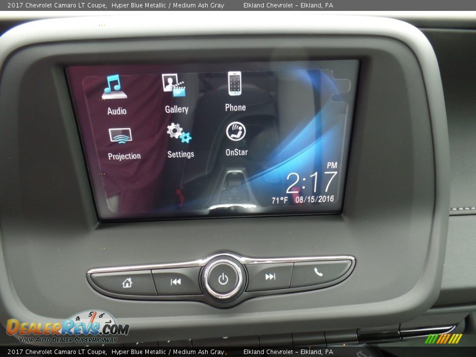 2017 Chevrolet Camaro LT Coupe Hyper Blue Metallic / Medium Ash Gray Photo #23
