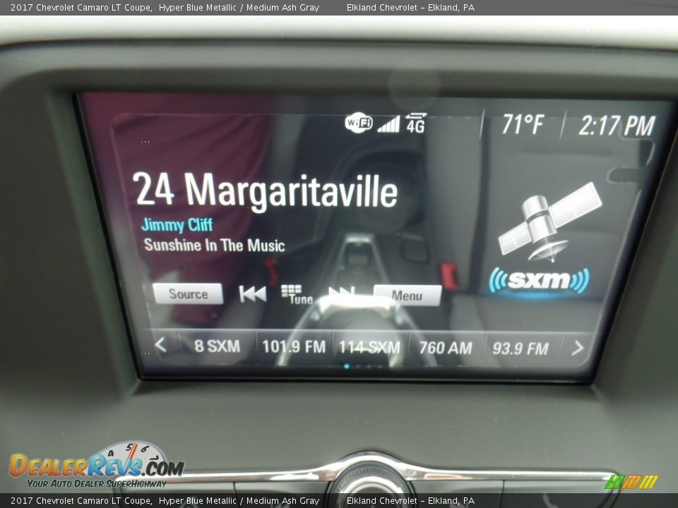 2017 Chevrolet Camaro LT Coupe Hyper Blue Metallic / Medium Ash Gray Photo #25