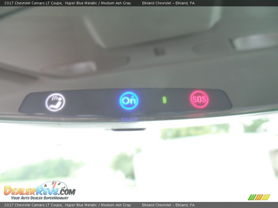 2017 Chevrolet Camaro LT Coupe Hyper Blue Metallic / Medium Ash Gray Photo #34