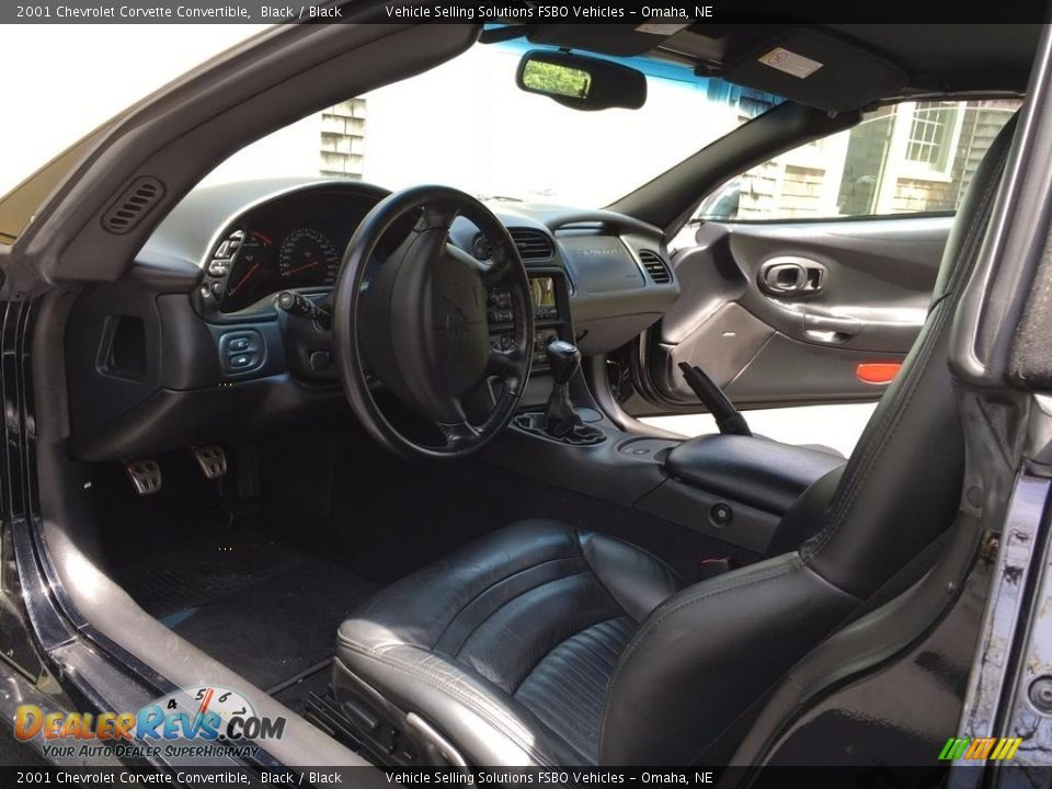 2001 Chevrolet Corvette Convertible Black / Black Photo #7