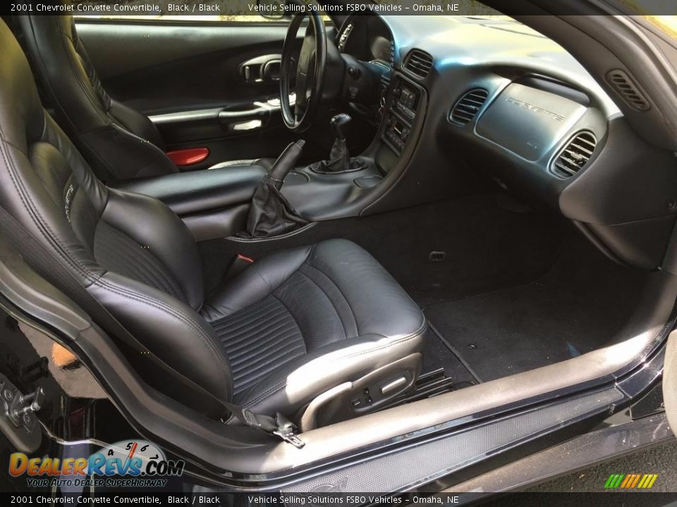 2001 Chevrolet Corvette Convertible Black / Black Photo #8