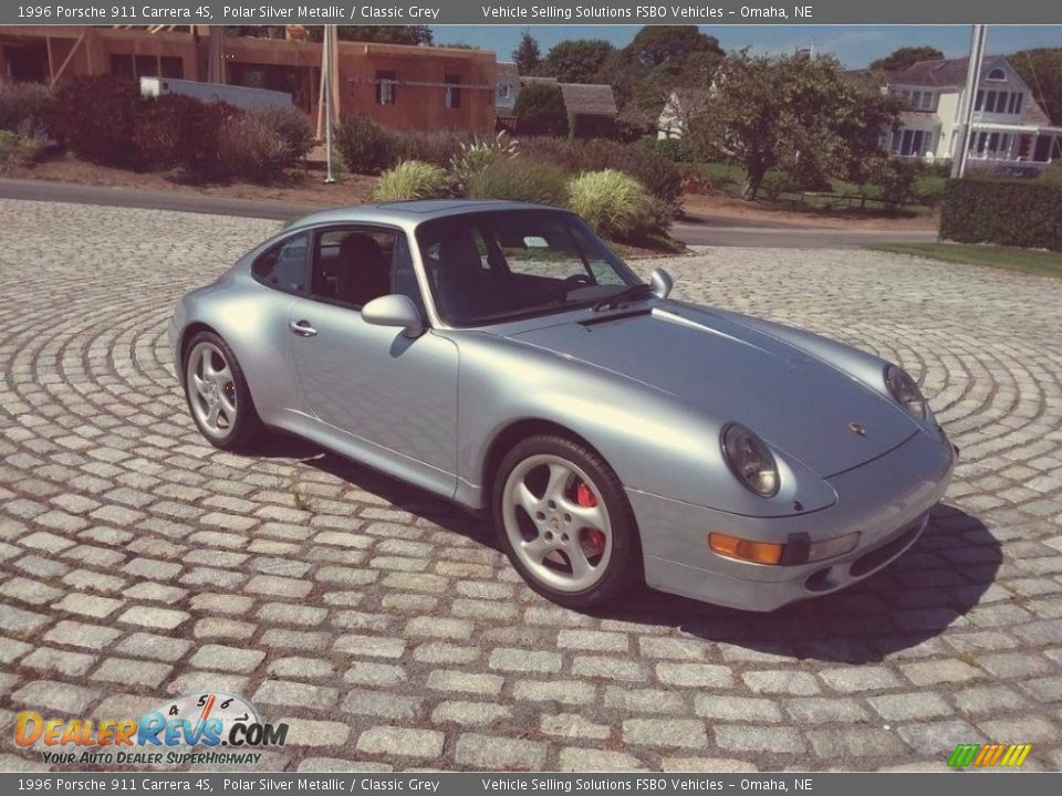 1996 Porsche 911 Carrera 4S Polar Silver Metallic / Classic Grey Photo #3
