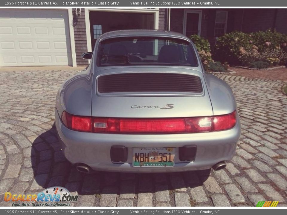 1996 Porsche 911 Carrera 4S Polar Silver Metallic / Classic Grey Photo #5