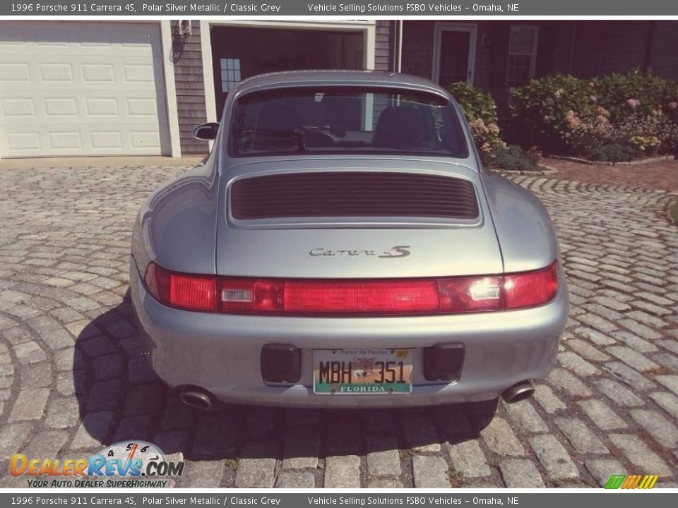 1996 Porsche 911 Carrera 4S Polar Silver Metallic / Classic Grey Photo #5