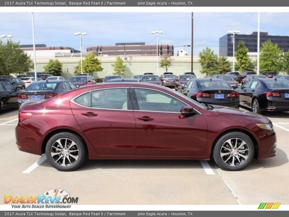 2017 Acura TLX Technology Sedan Basque Red Pearl II / Parchment Photo #8