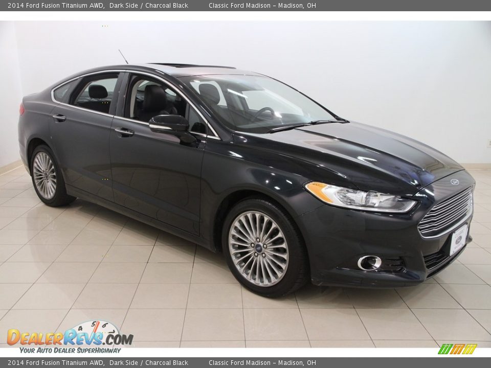 2014 Ford Fusion Titanium AWD Dark Side / Charcoal Black Photo #1