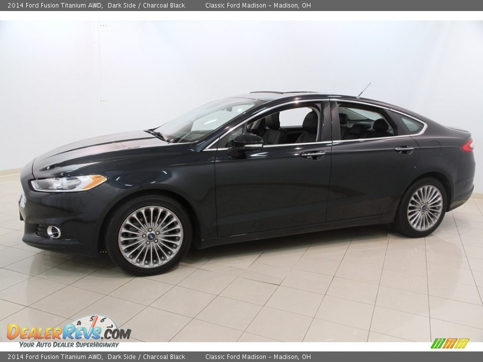 Front 3/4 View of 2014 Ford Fusion Titanium AWD Photo #3