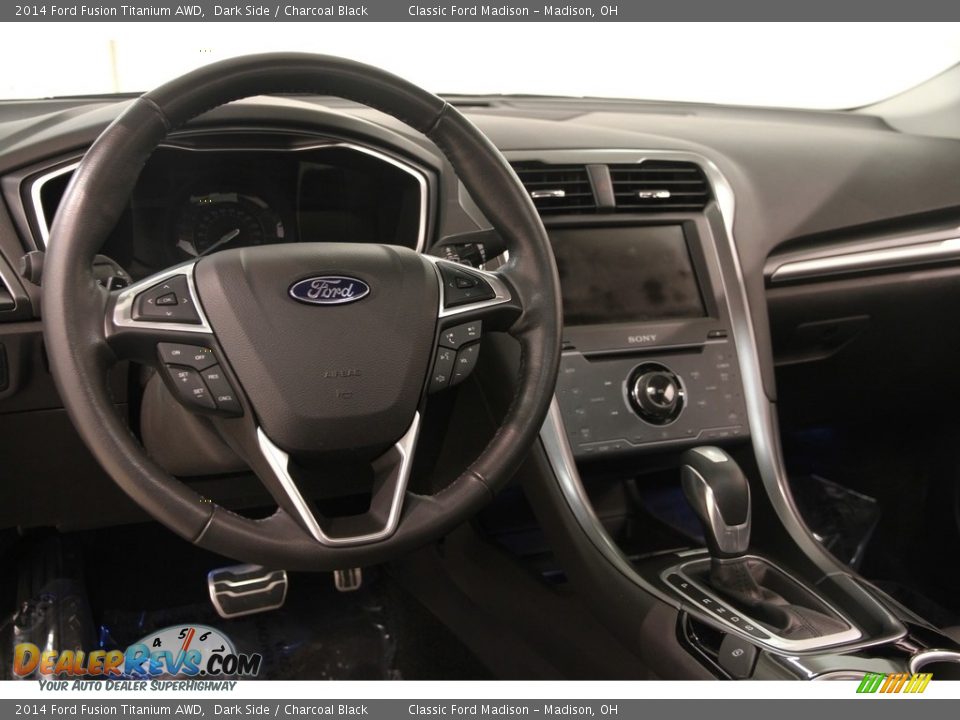 2014 Ford Fusion Titanium AWD Dark Side / Charcoal Black Photo #6