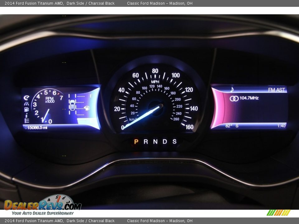 2014 Ford Fusion Titanium AWD Dark Side / Charcoal Black Photo #8