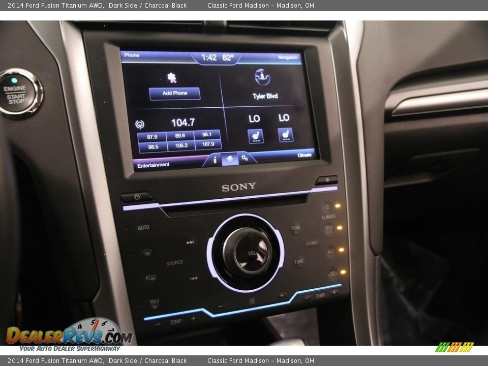 2014 Ford Fusion Titanium AWD Dark Side / Charcoal Black Photo #9