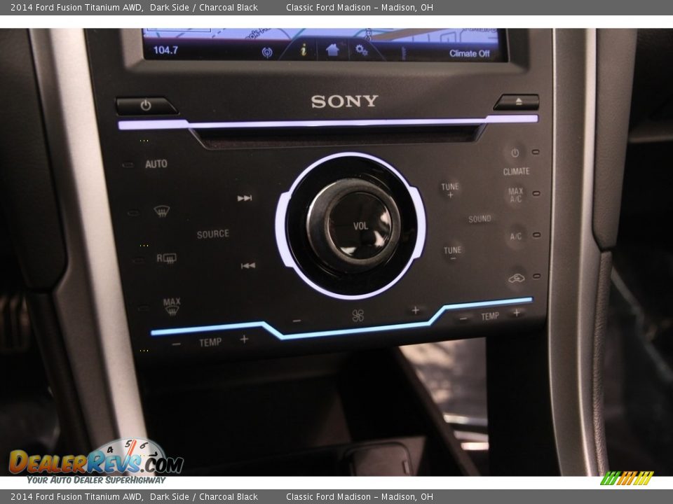 2014 Ford Fusion Titanium AWD Dark Side / Charcoal Black Photo #11
