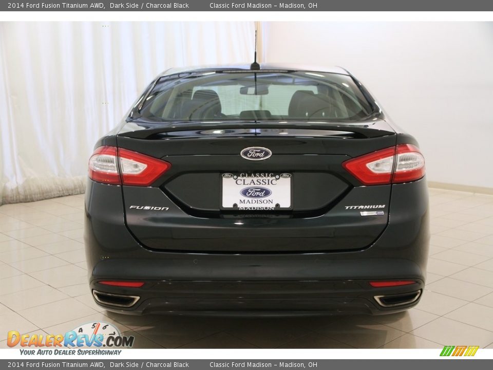 2014 Ford Fusion Titanium AWD Dark Side / Charcoal Black Photo #16
