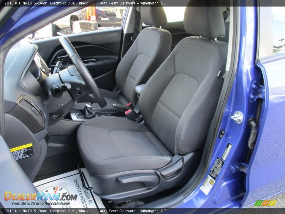 2013 Kia Rio EX 5-Door Electronic Blue / Black Photo #10