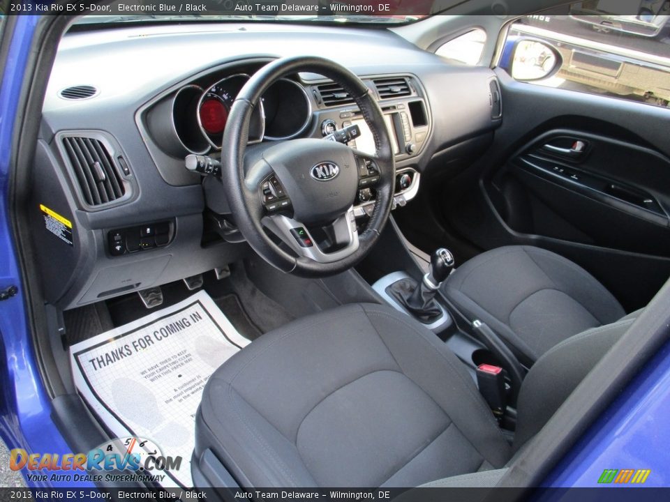 2013 Kia Rio EX 5-Door Electronic Blue / Black Photo #11