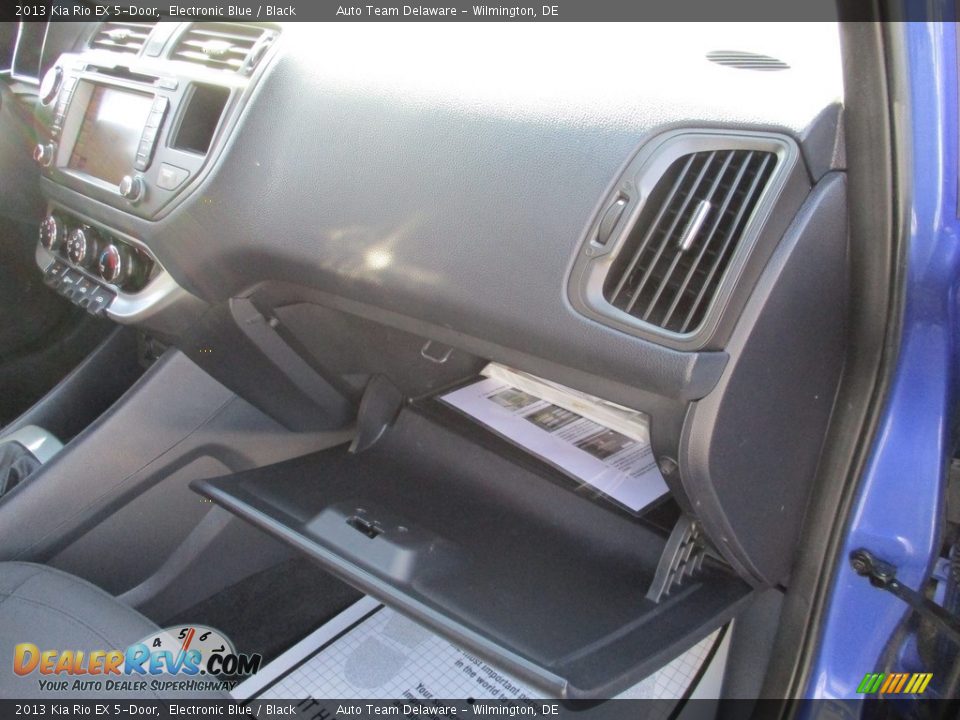 2013 Kia Rio EX 5-Door Electronic Blue / Black Photo #15
