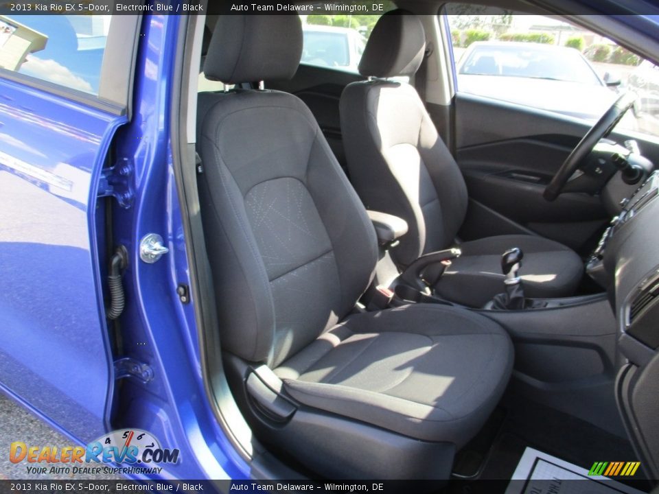 2013 Kia Rio EX 5-Door Electronic Blue / Black Photo #16