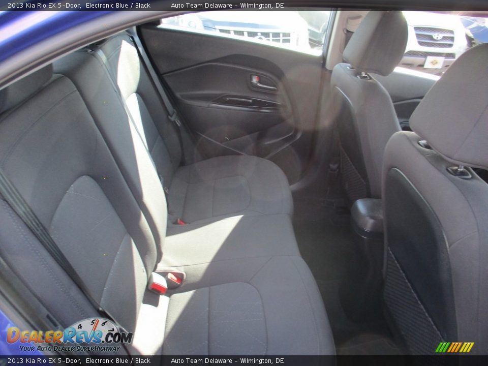 2013 Kia Rio EX 5-Door Electronic Blue / Black Photo #17