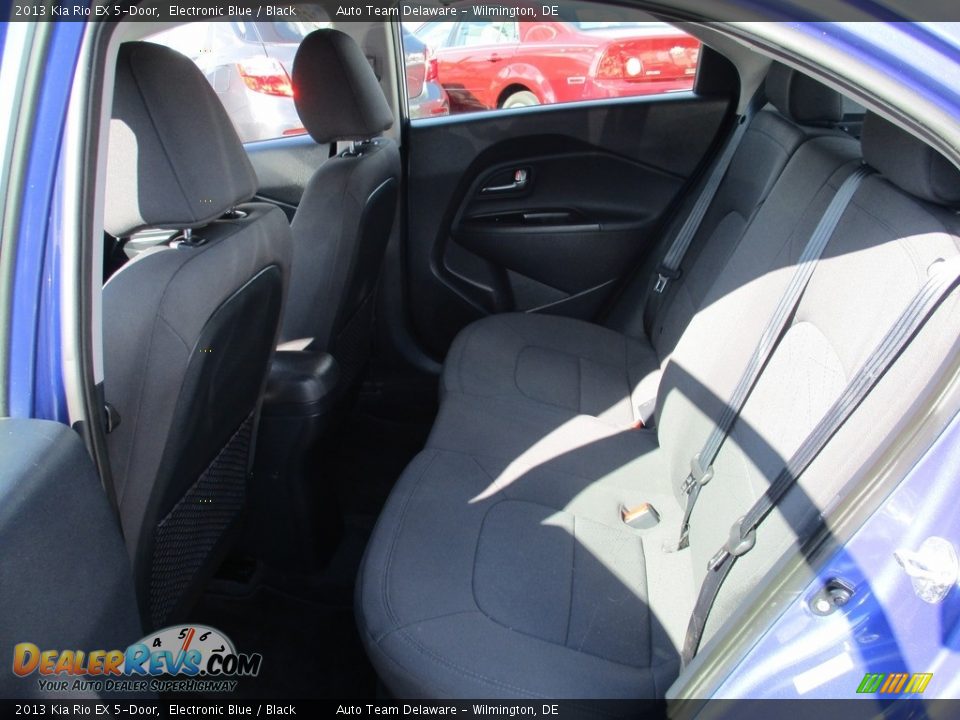 2013 Kia Rio EX 5-Door Electronic Blue / Black Photo #20