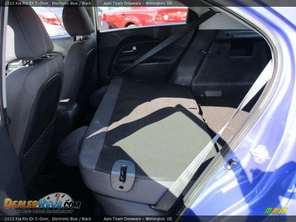 2013 Kia Rio EX 5-Door Electronic Blue / Black Photo #21