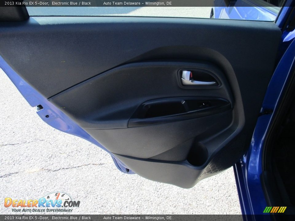 2013 Kia Rio EX 5-Door Electronic Blue / Black Photo #26