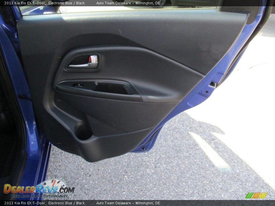 2013 Kia Rio EX 5-Door Electronic Blue / Black Photo #27