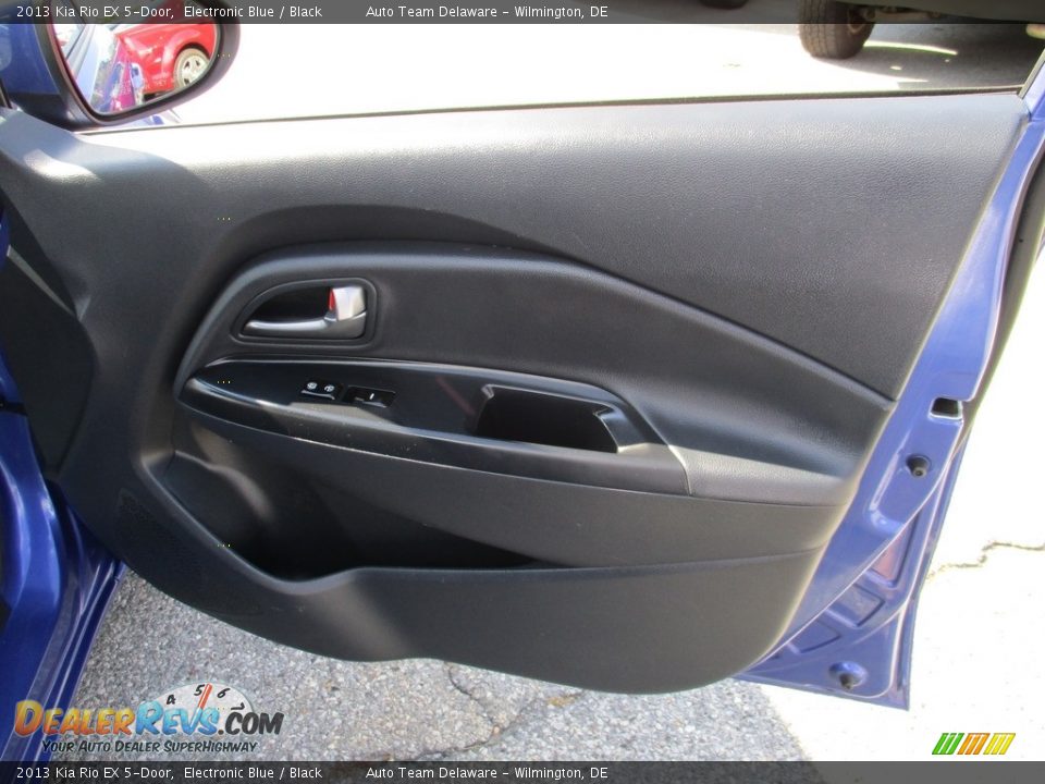 2013 Kia Rio EX 5-Door Electronic Blue / Black Photo #28