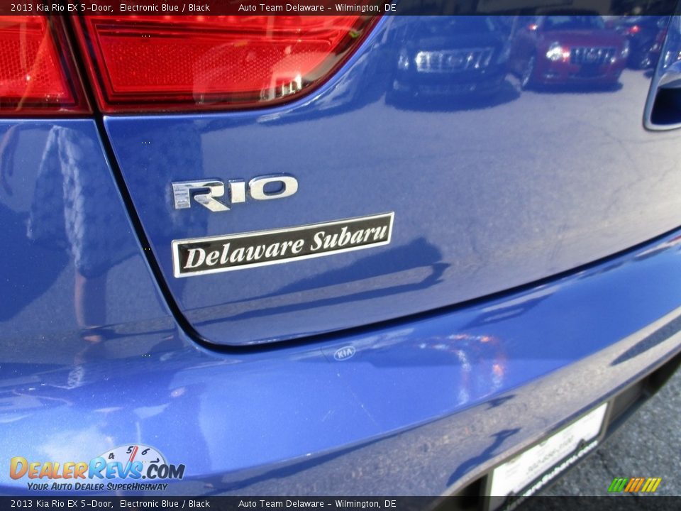 2013 Kia Rio EX 5-Door Electronic Blue / Black Photo #34