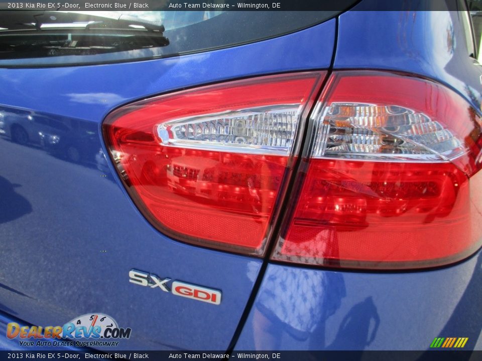 2013 Kia Rio EX 5-Door Electronic Blue / Black Photo #36