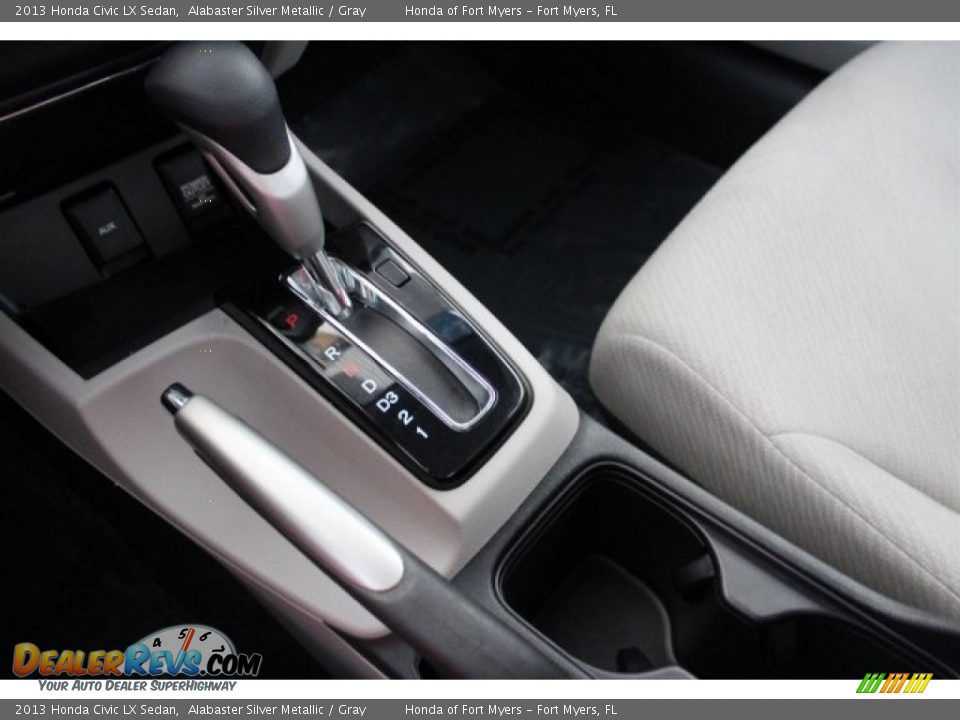 2013 Honda Civic LX Sedan Alabaster Silver Metallic / Gray Photo #20