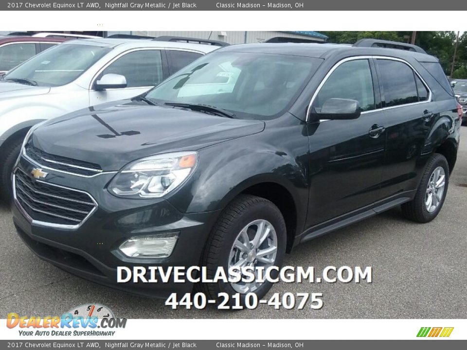 2017 Chevrolet Equinox LT AWD Nightfall Gray Metallic / Jet Black Photo #1