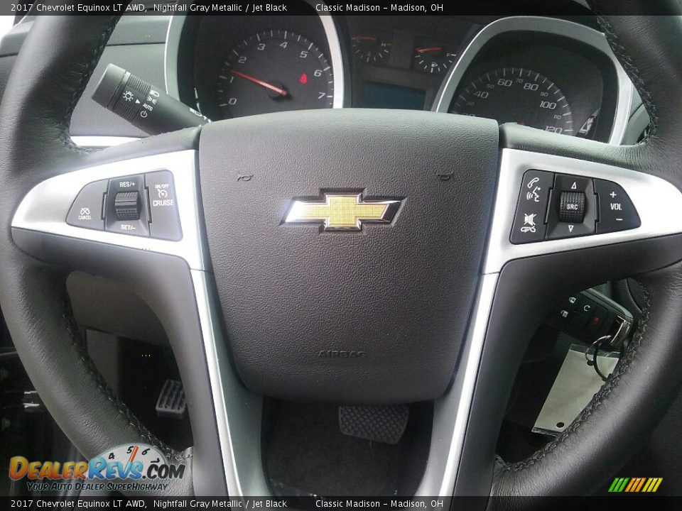 2017 Chevrolet Equinox LT AWD Nightfall Gray Metallic / Jet Black Photo #8