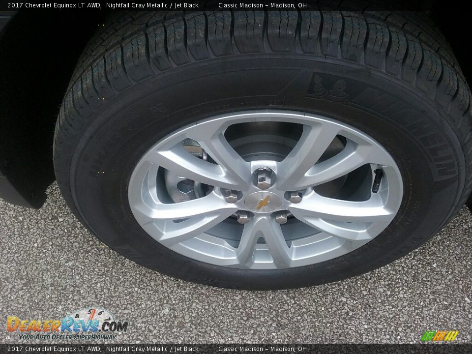2017 Chevrolet Equinox LT AWD Nightfall Gray Metallic / Jet Black Photo #10