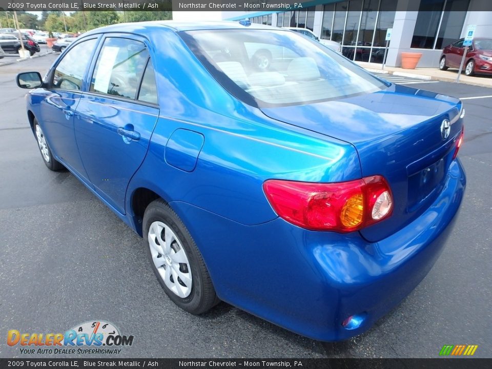 2009 Toyota Corolla LE Blue Streak Metallic / Ash Photo #6