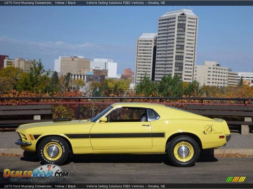 1970 Ford Mustang Sidewinder Yellow / Black Photo #1