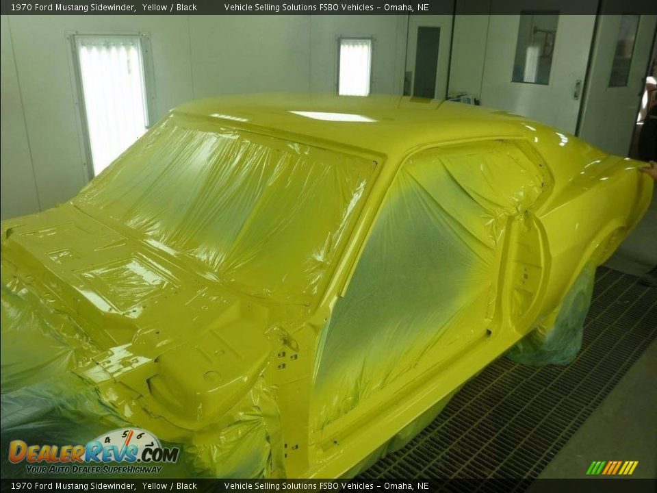 1970 Ford Mustang Sidewinder Yellow / Black Photo #18