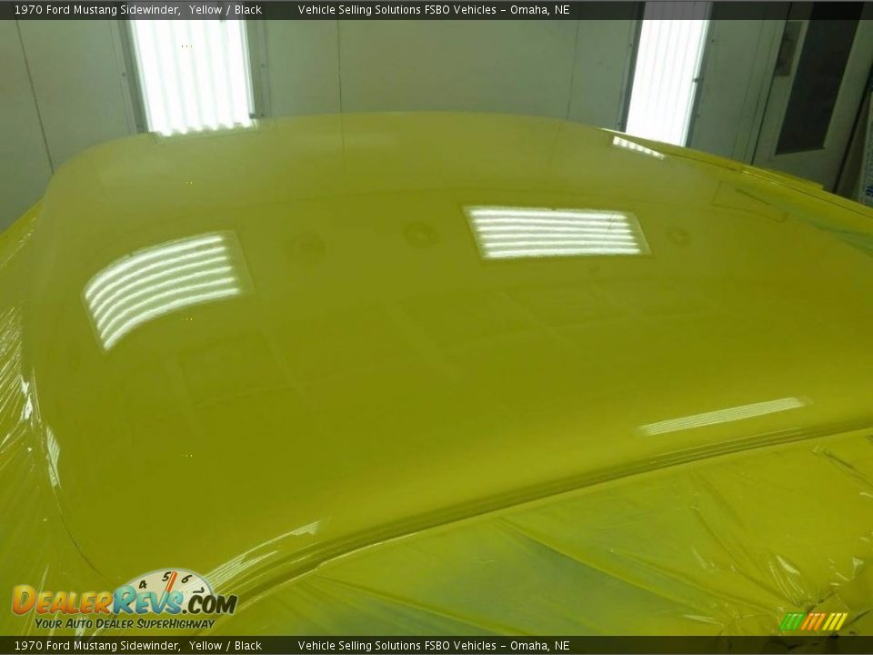 1970 Ford Mustang Sidewinder Yellow / Black Photo #19